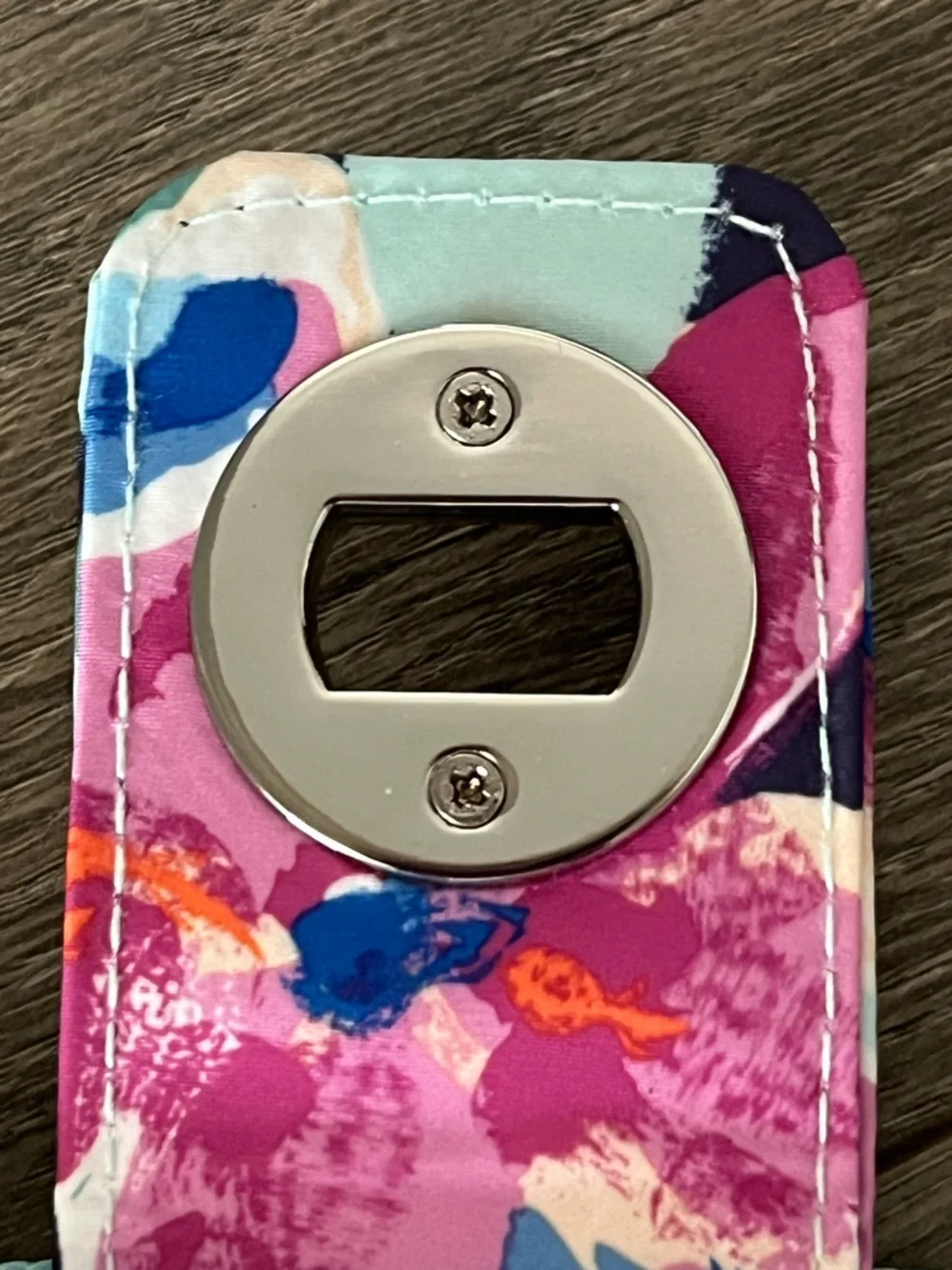 NWOT Vera Bradley Quilted Floral Accordion Turnlock Wallet in Aqua, Pink, Cream - Picture 8 of 13